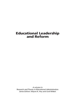 cover image of Educational Leadership and Reform